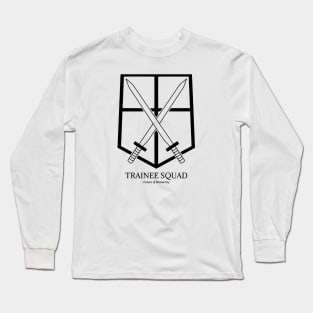 attack on titan logo trainee squad Long Sleeve T-Shirt